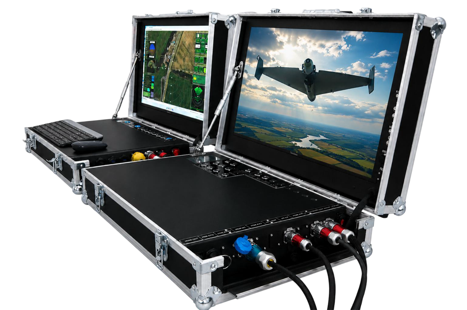 ENLOCK ground control station — ruggedized twin-case system